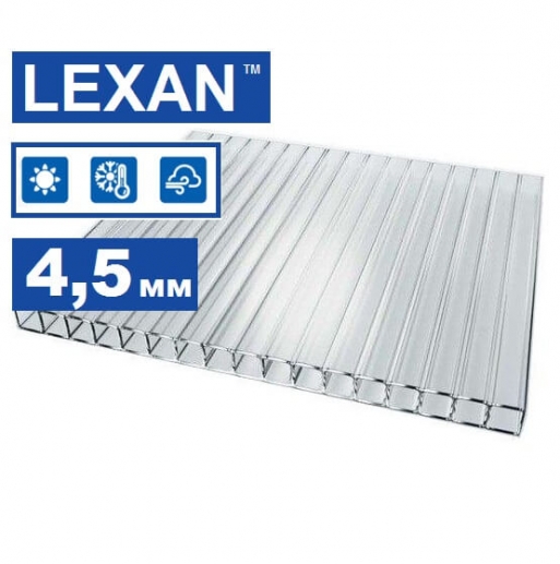 Сотовый поликарбонат Lexan Thermoclear-Plus 4.5 мм