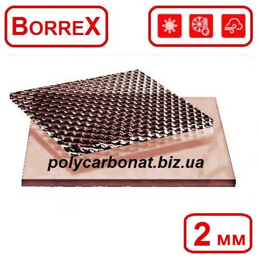 Монолитный поликарбонат Borrex 2 мм